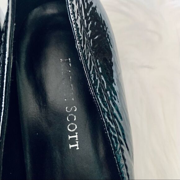 Karen Scott Black Patent Leather Heels Size 7.5M - Picture 7 of 13